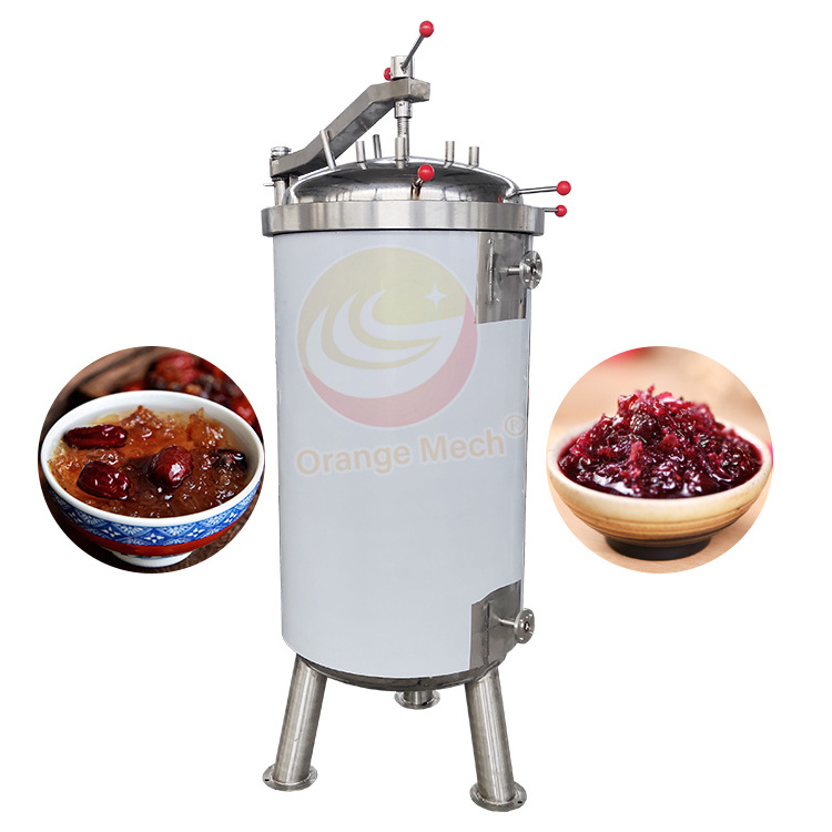 ORME Industrial Gas Steam Cook Mixer Pot Fruit Jam Strawberry Paste Make Machine Sauce Jacketed Kettle with Agitator