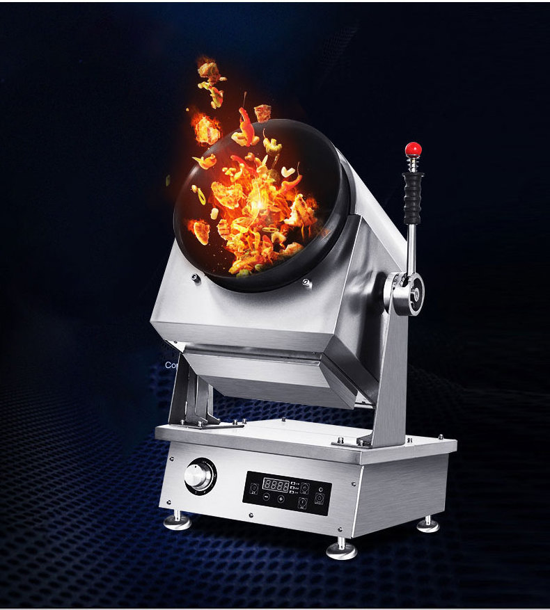 High Speed Intelligent Self Cooking Wok Fried Rice Industrial Cooking Machine