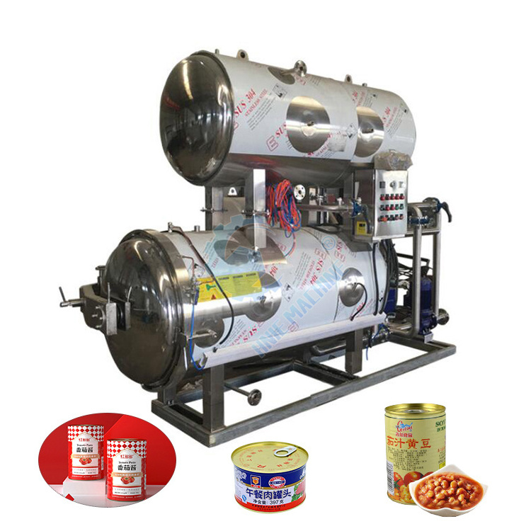 Horizontal Autoclave Pressure Sterilization Retort Food Process Machine Pouch Metal Sterilize Pot For Plastic Bottle