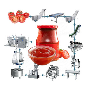 ORME Tomato Ketchup Sauce Production Line Tomato Sauce Maker Machine Tomato Paste Process Plant Line