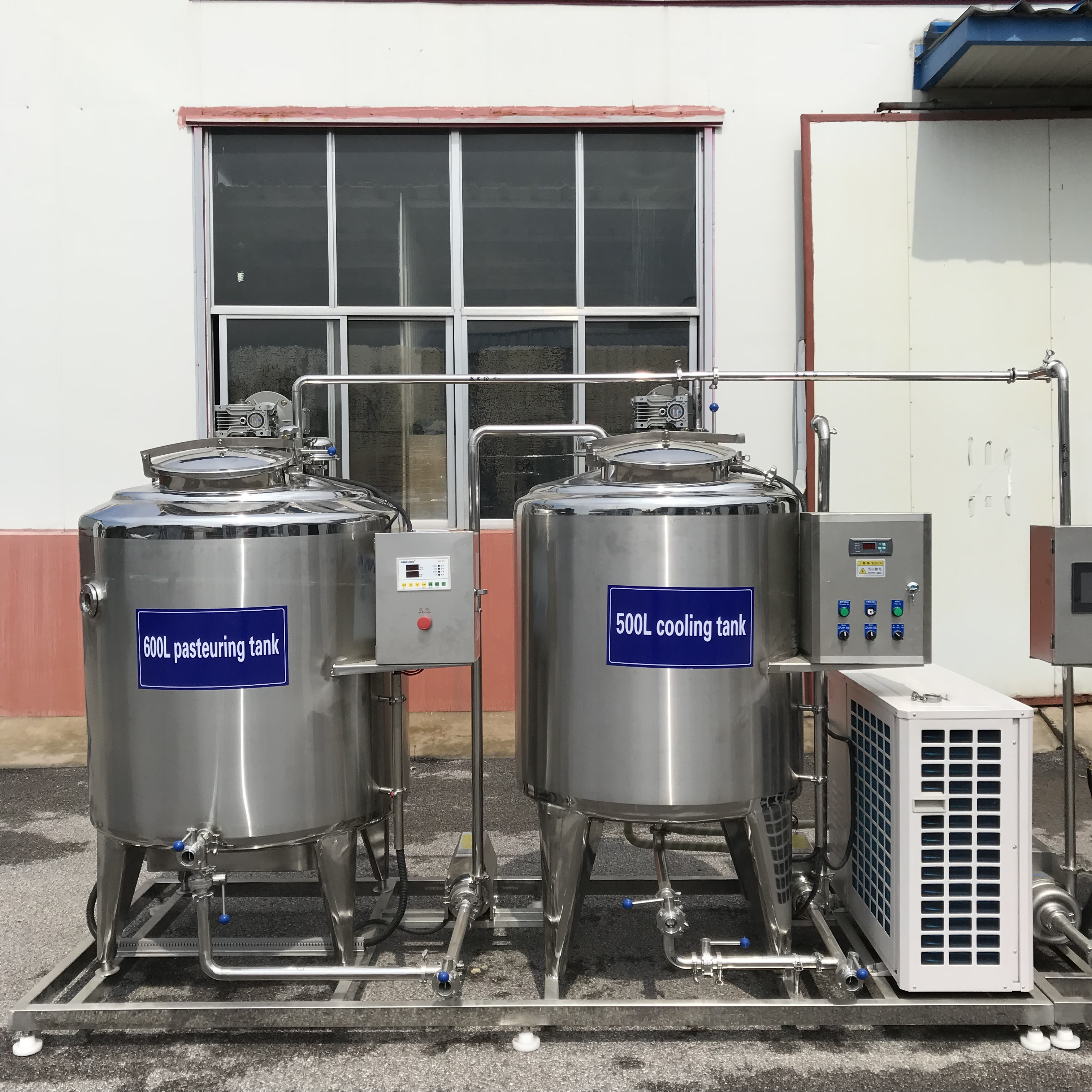 Professional Small 100 Litre 150l Fresh Milk Cheese Process Vat Batch Tank Pasteurize Machine with Cooling