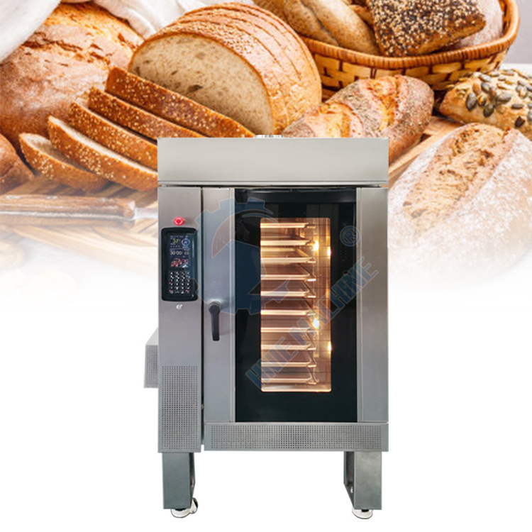 China 4 5 10 Tray Toaster Bake Countertop Hot Air Bakery Electric Industrial Gas Convection Oven