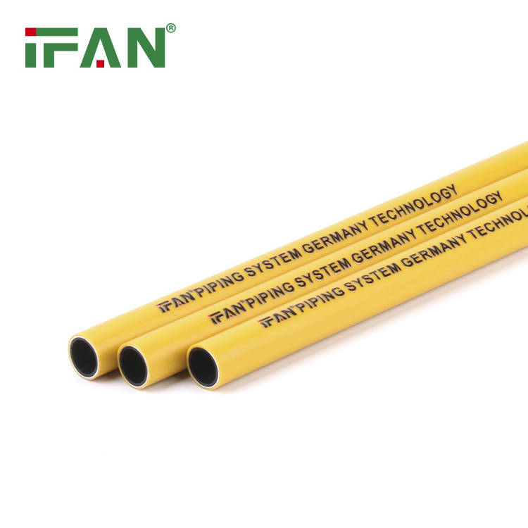 IFAN Gas Supply System PEX Tube Aluminium Plastic Composite Yellow Outside Black Inner PEX Gas Pipe