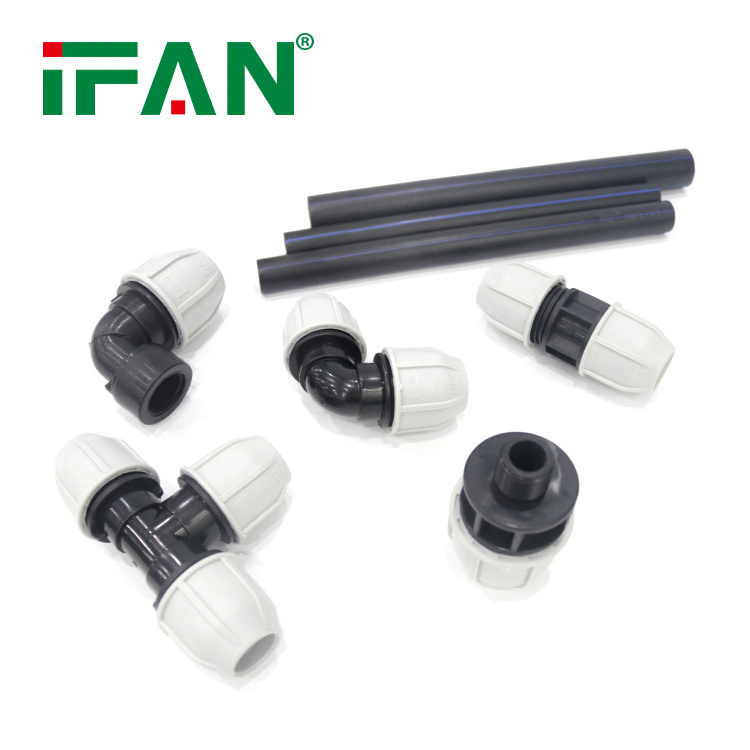 IFAN Free Sample HDPE Pipe Fitting Thread Connection PN16 20-110MM HDPE Ball Valve For Iirrigation