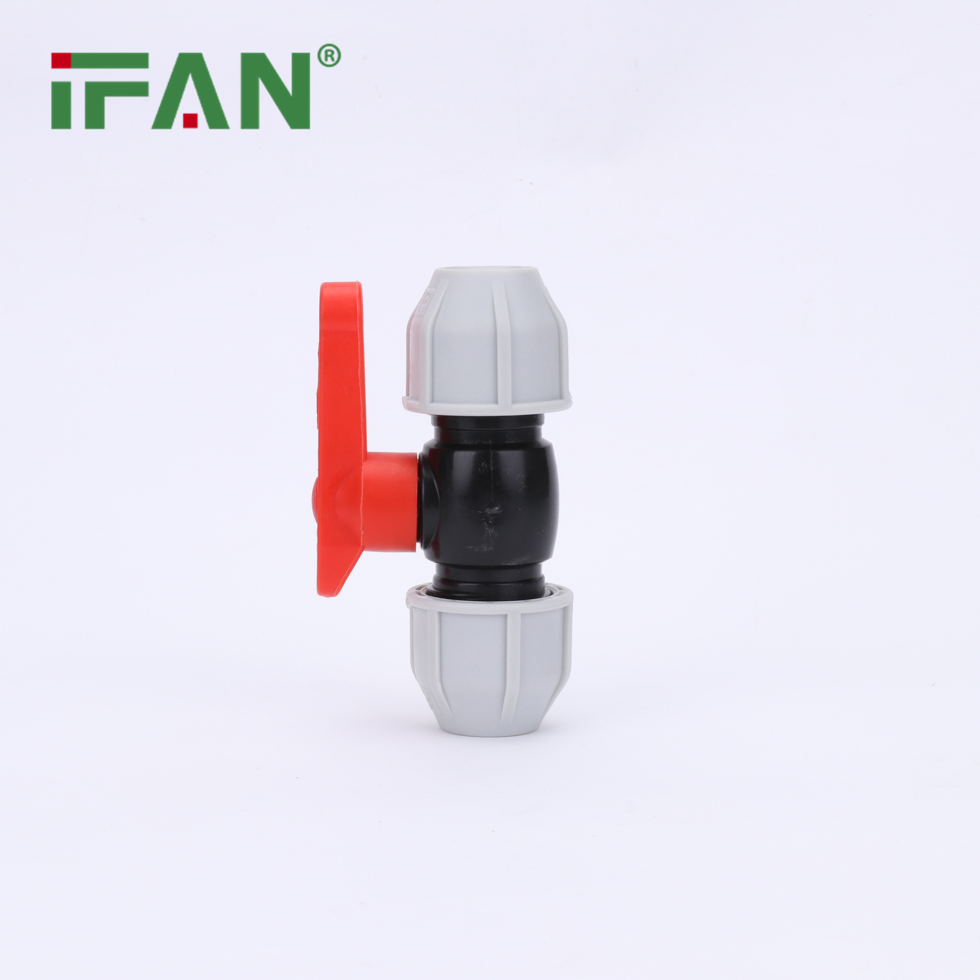 IFAN Free Sample HDPE Pipe Fitting Thread Connection PN16 20-110MM HDPE Ball Valve For Iirrigation