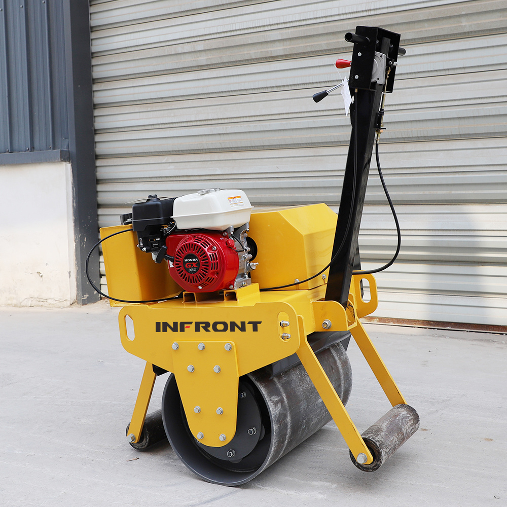 Mini Walk Behind Manual Hand Wheels 1 2 3 4 5 Ton Rammer Asphalt Vibrating Vibratory Plate Compactors Machine Road Roller