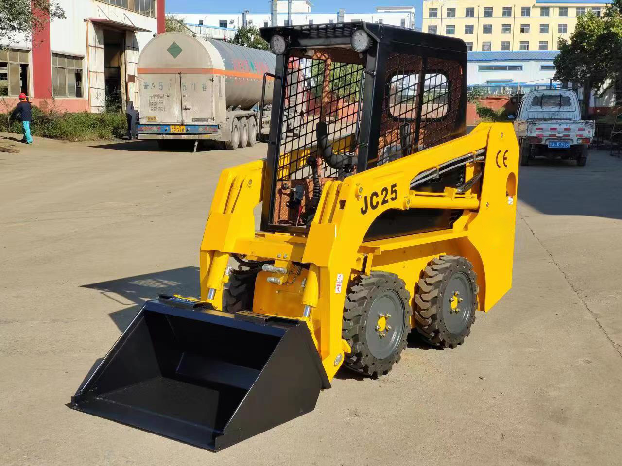 YF25 Skid Steer Loader with 25hp Japan Engine Loading Capacity 380kg Mini Snow Plow for Skid Steer Loader Price