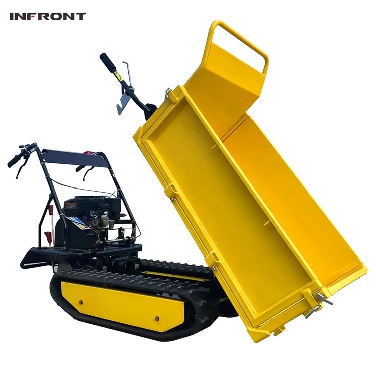 Hydraulic crawler mini dumper truck home use 500kg 1 ton mini track dumper