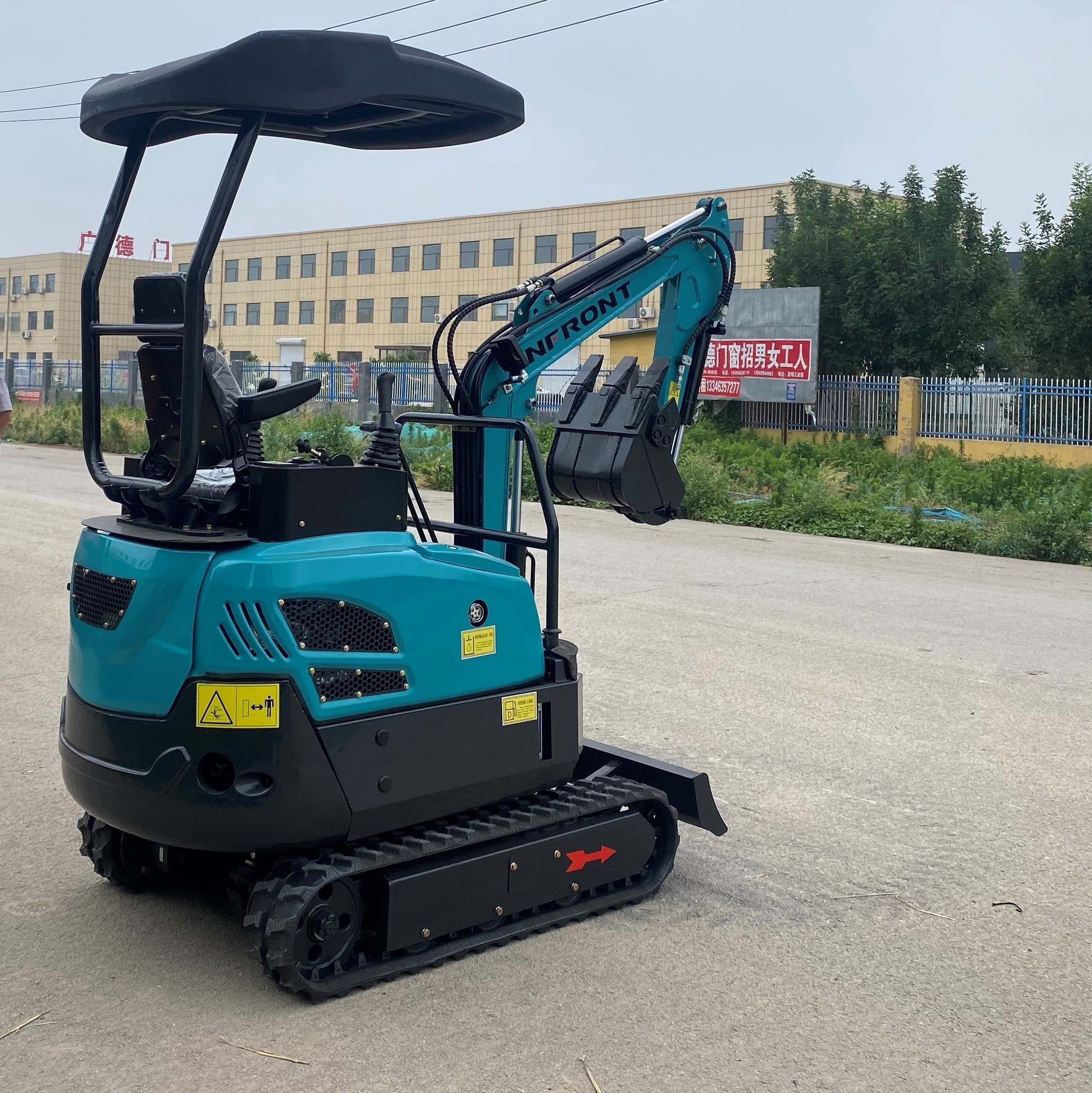 1.5 ton diesel digger trailer mini excavator from china for sale ...