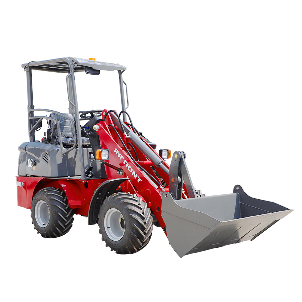 Factory Direct Sales 4 Wheel Electric Loader 400kg 600kg 0.6ton 1 Ton Mini Telescopic Top Front Loaders Electric Mini Loader