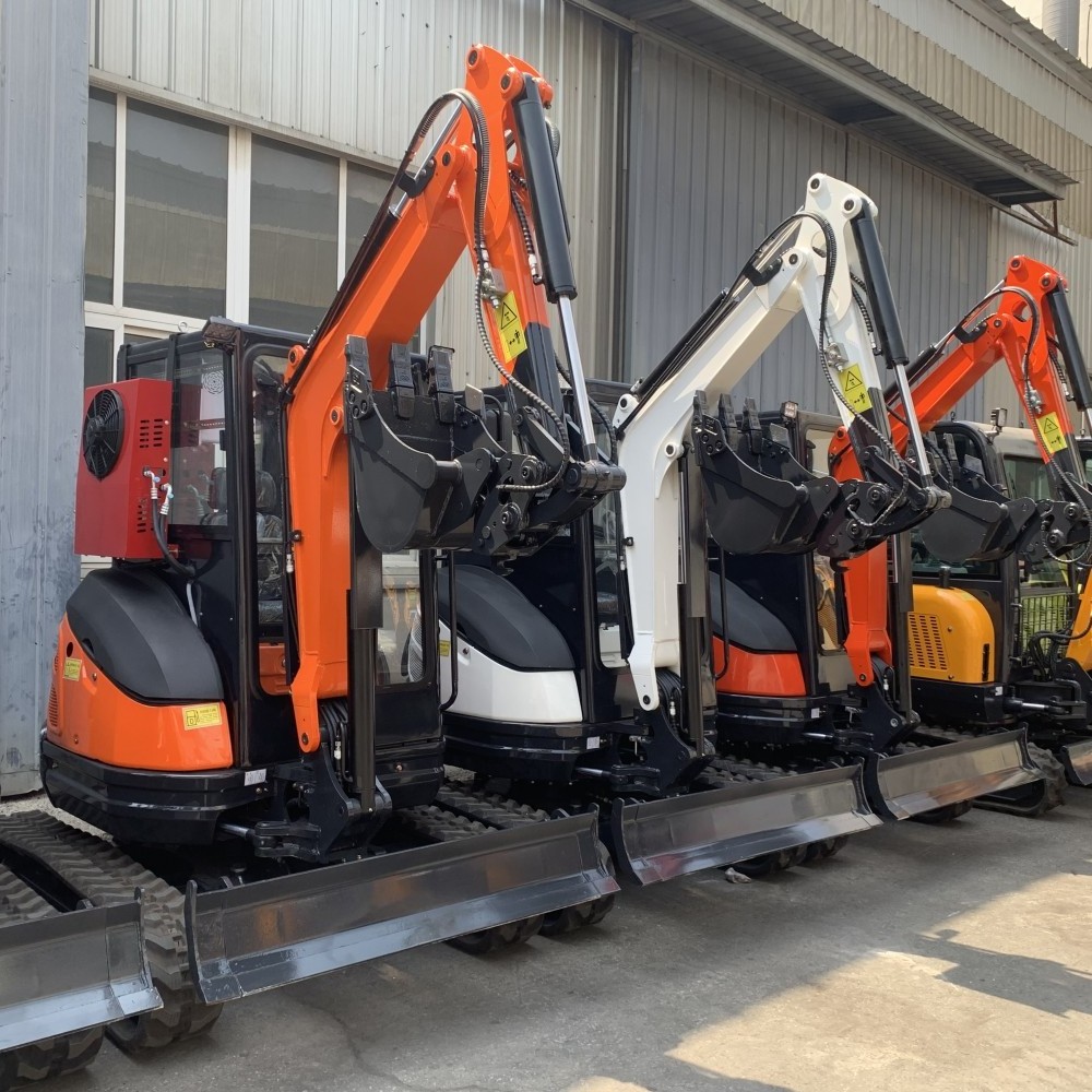 Infront Excavators Machine Automation Hydraulic Mini Small Micro Crawler 1.8 Ton Bagger Digger Mini Excavator 1 2 3 Ton