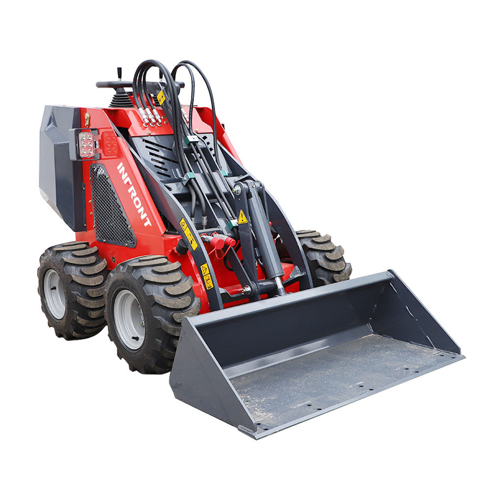 Earth-moving Machinery Chinese Backhoe Compact Lawn  Mini Tractor Telescopic Wheel Front End Loader Skidsteer Price With Tire