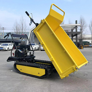 Hydraulic crawler mini dumper truck home use 500kg 1 ton mini track dumper