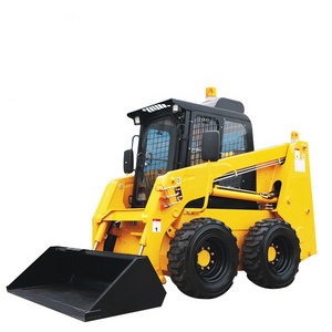 Factory mini skid steer wheel loader with backhoe for sale