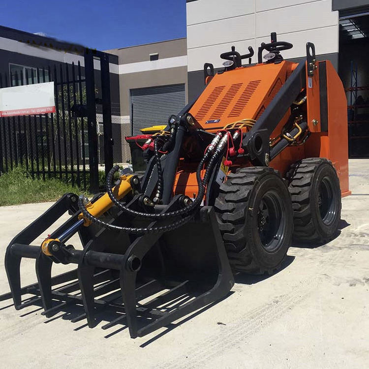 A1/A2 Mini Skid Steer Loader Manufacturer 1 Ton Mini Skid Steer Loader with Option Attachment