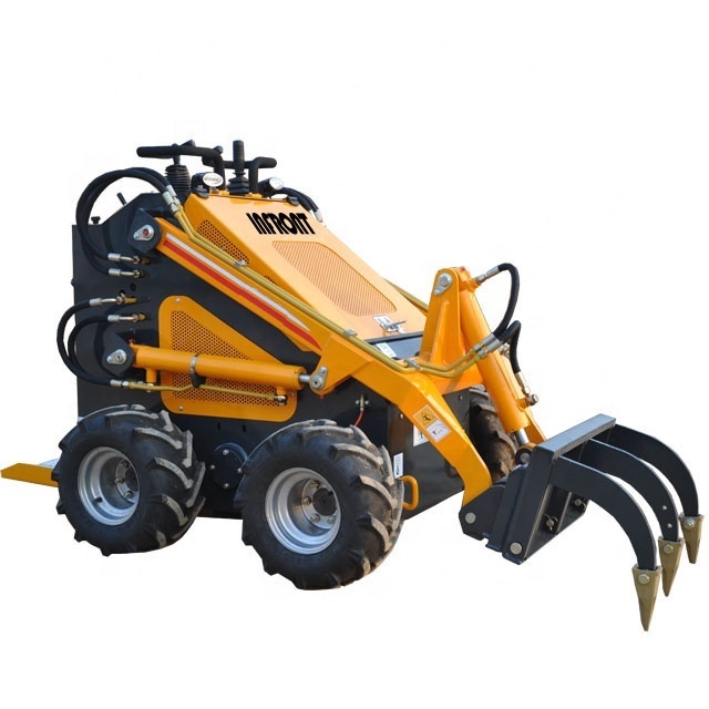 YF380 mini wheel skid steer loader attachments trencher skidsteer for sale