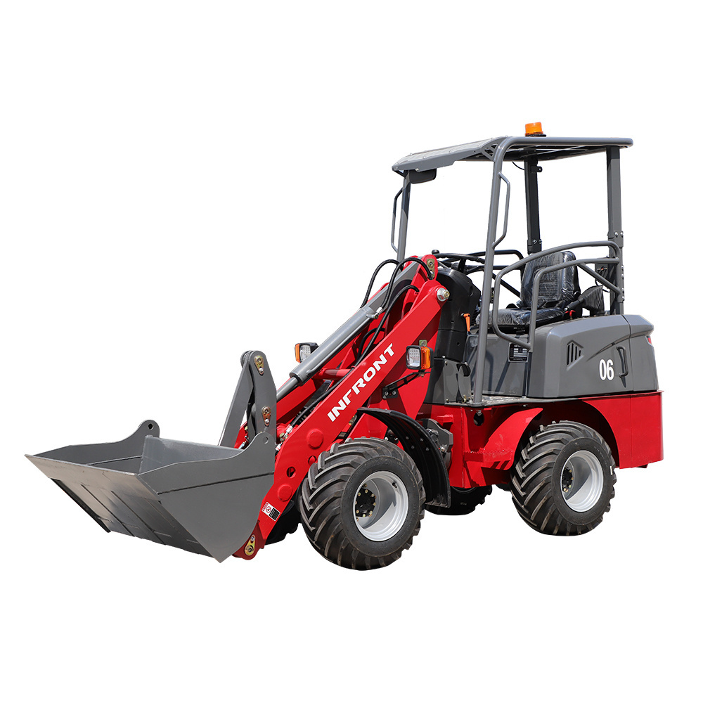 Factory Direct Sales 4 Wheel Electric Loader 400kg 600kg 0.6ton 1 Ton Mini Telescopic Top Front Loaders Electric Mini Loader