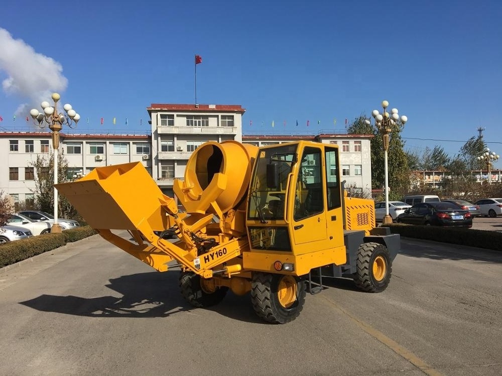 YF160 Self loading mobile concrete mixer/concrete mixer pump