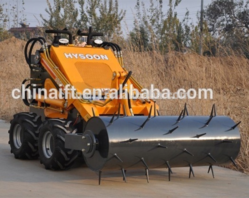 YF380 mini wheel skid steer loader attachments trencher skidsteer for sale