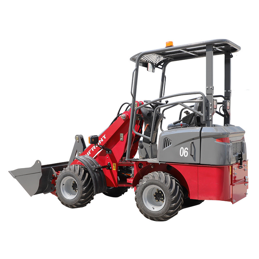 Factory Direct Sales 4 Wheel Electric Loader 400kg 600kg 0.6ton 1 Ton Mini Telescopic Top Front Loaders Electric Mini Loader