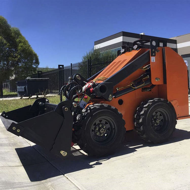 A1/A2 Mini Skid Steer Loader Manufacturer 1 Ton Mini Skid Steer Loader with Option Attachment