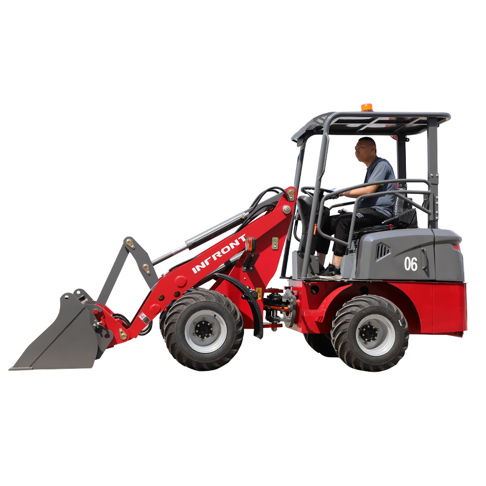 Factory Direct Sales 4 Wheel Electric Loader 400kg 600kg 0.6ton 1 Ton Mini Telescopic Top Front Loaders Electric Mini Loader