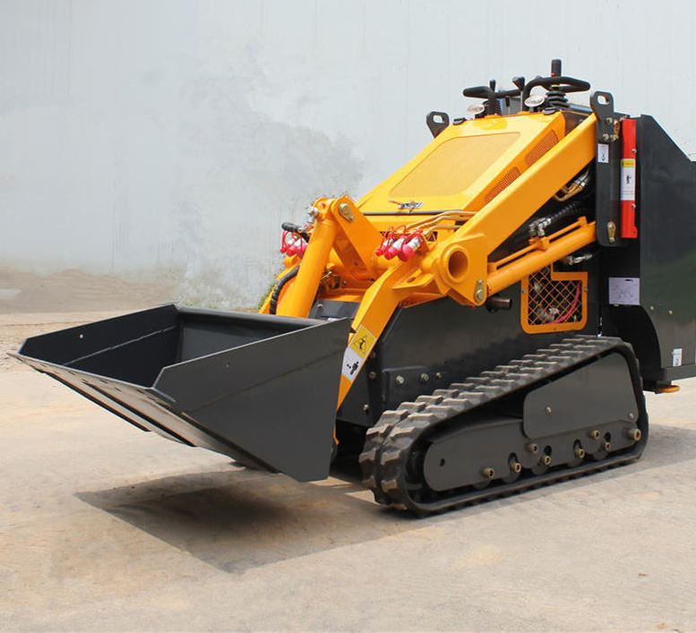 A1/A2 Mini Skid Steer Loader Manufacturer 1 Ton Mini Skid Steer Loader with Option Attachment