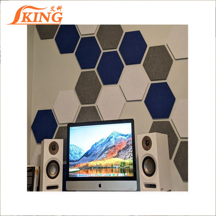 ISOKING 3d studio sound proof decorative acoustic diffuser fiber glass wall panel