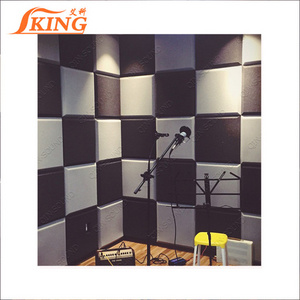 ISOKING 3d studio sound proof decorative acoustic diffuser fiber glass wall panel