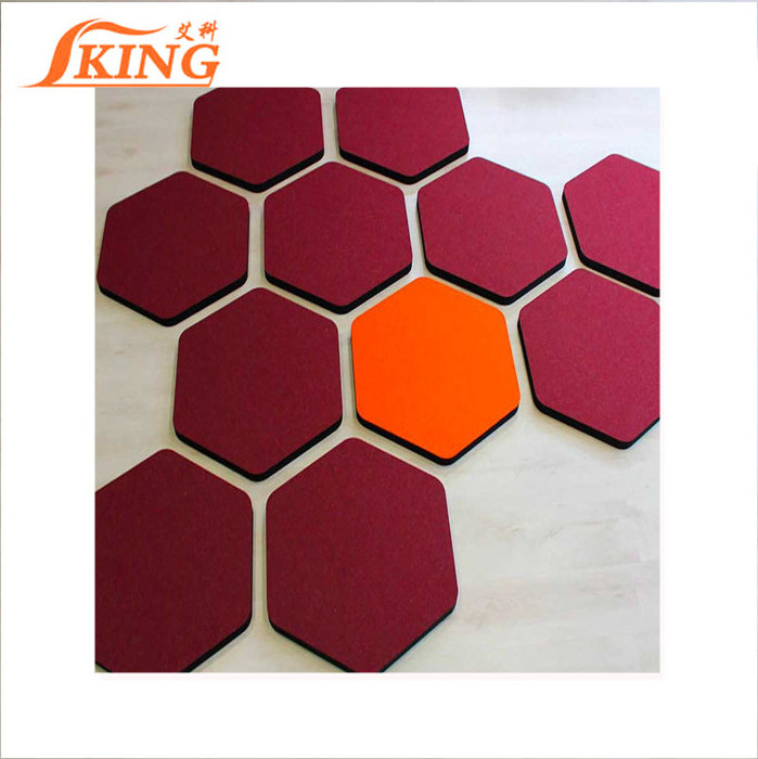 ISOKING sound insulation auditorium diffuser 3d decorative acoustic fiber glass panel