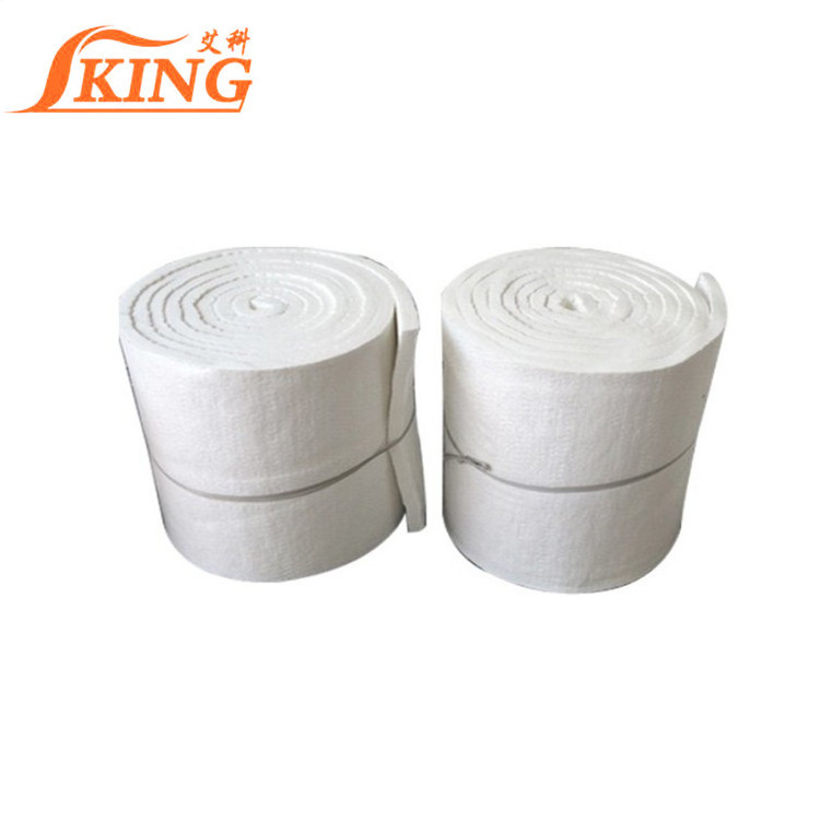 KINGWOOL aluminium silicate heat resistant insulation wool 128kg/m3 density refractory ceramic fiber blanket for boiler