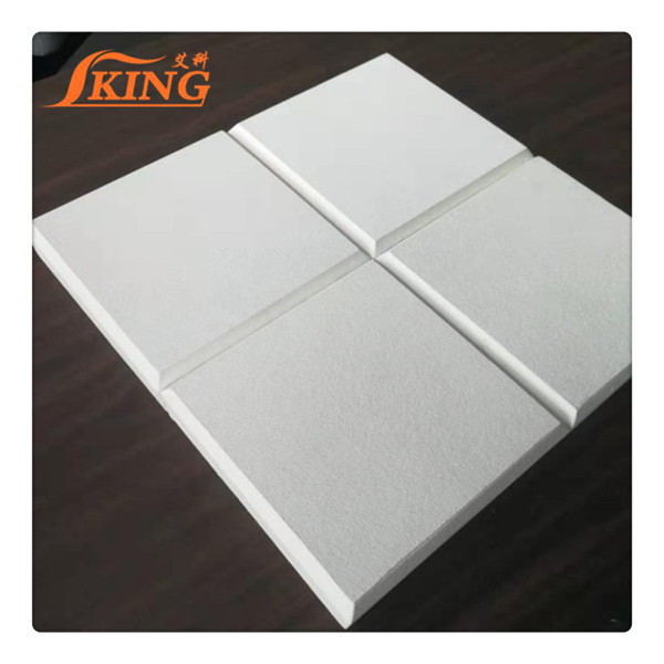 ISOKING Black Fiberglass glass wool acoustic  fireproof suspended ceiling board panel