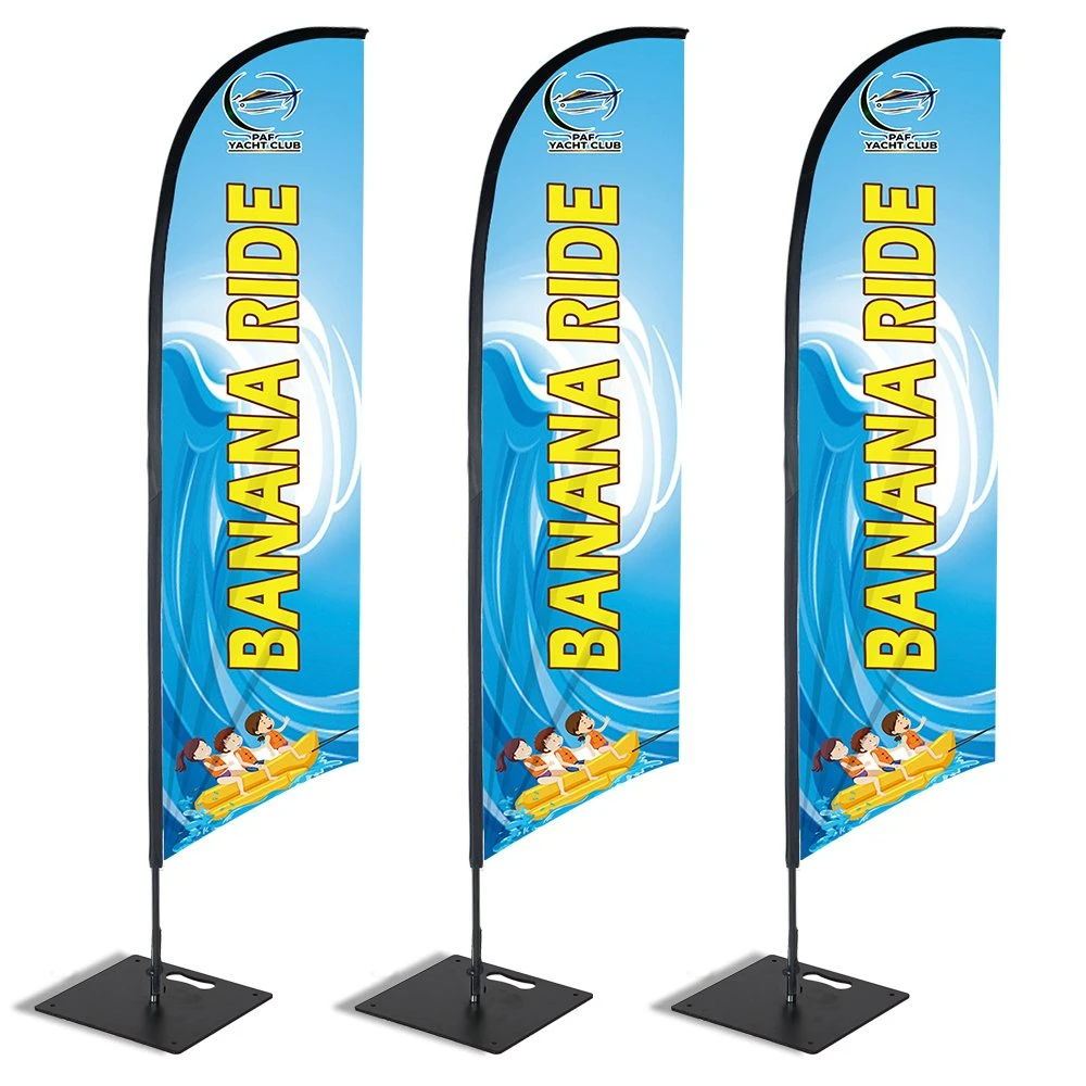 Beach Feather Flag Teardrop Flying Beach Flag Pole Wind Swooper Flag Banner Stand