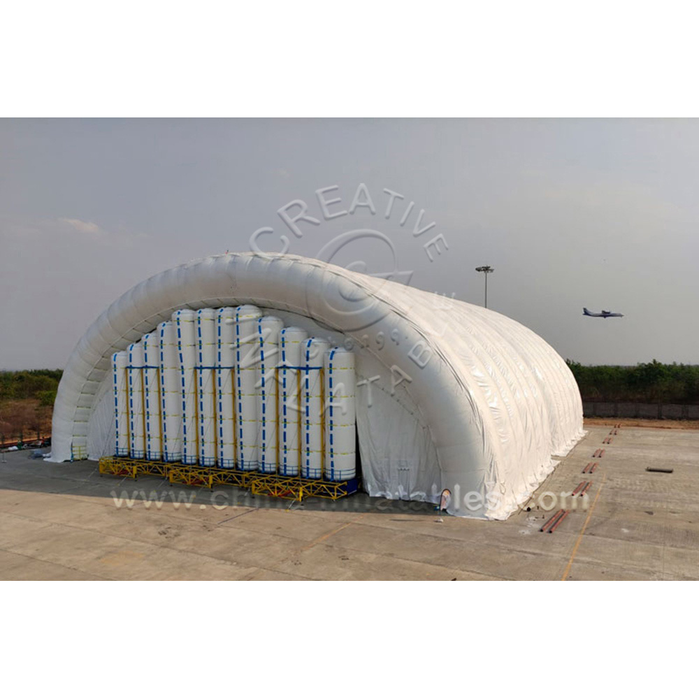 Large Strong Modular inflatable Structure Arch Hangars Inflatable Aircraft Hangar Warehouse Tent for Storage