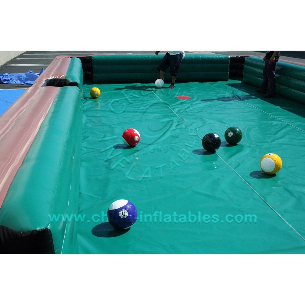 Hot Design Inflatable Football Snooker Pool Inflatable Billiard Table for Sale