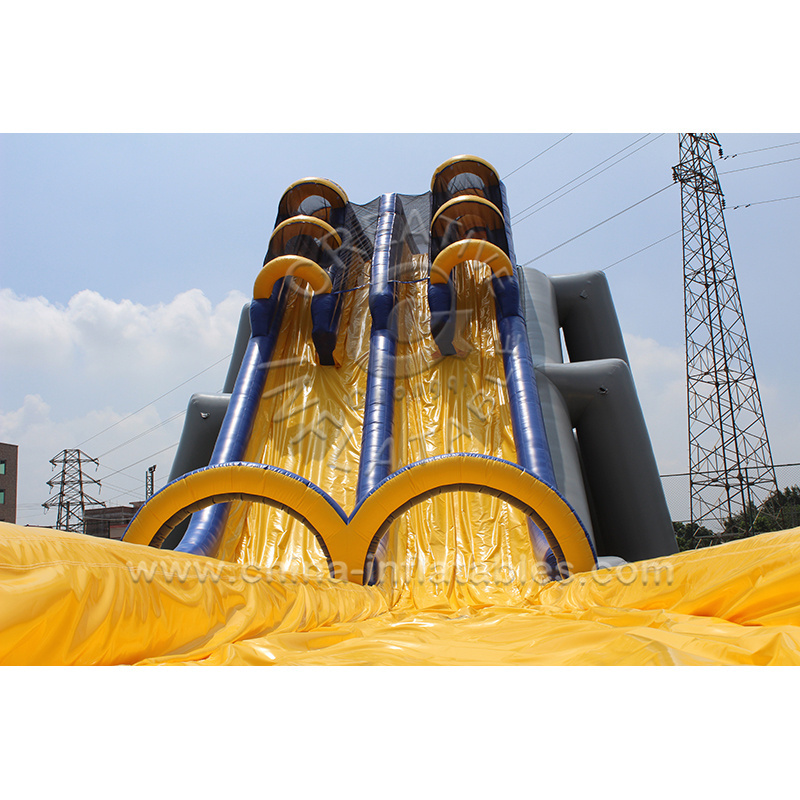 Factory price inflatable water slide  commercial double lane giant water slide for adult