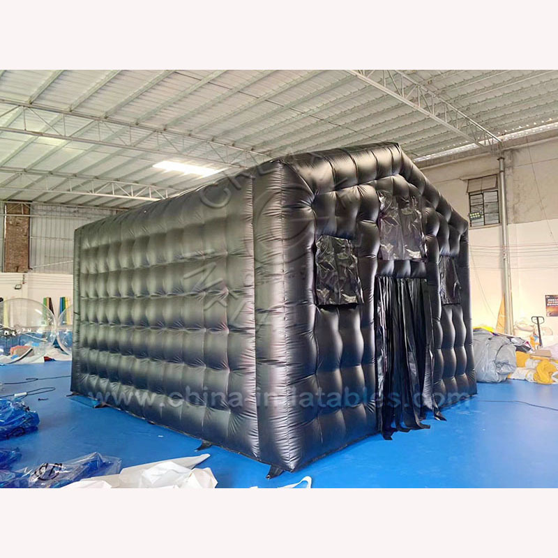 Black Blow Up Tent Outdoor Nightclub Inflatable Party Inflatable Tents For Event