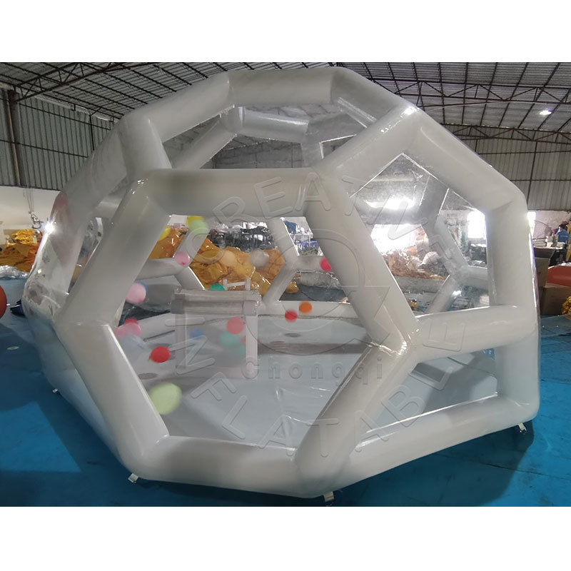 CQ Advertising Transparent Bubble Tent Wedding Party Clear Plastic Dome Inflatable Dome Balloon House