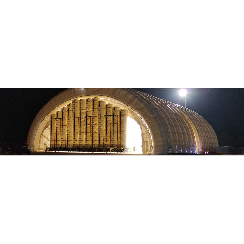 Large Strong Modular inflatable Structure Arch Hangars Inflatable Aircraft Hangar Warehouse Tent for Storage