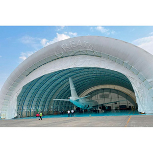 Large Strong Modular inflatable Structure Arch Hangars Inflatable Aircraft Hangar Warehouse Tent for Storage