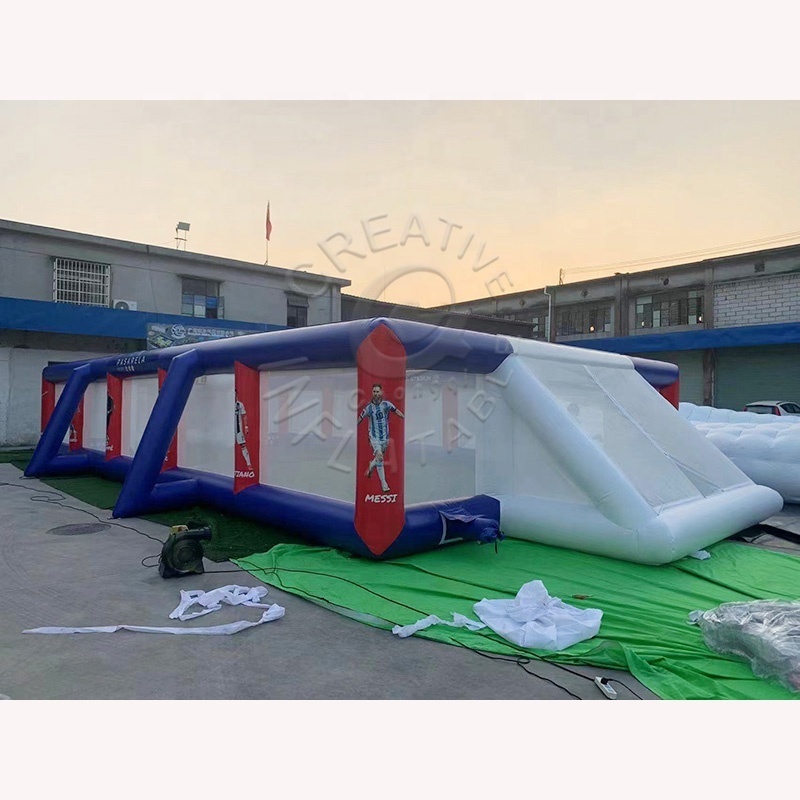 High Fence Football Court Inflatable Soccer Field Inflatable Football Pitch for Rent