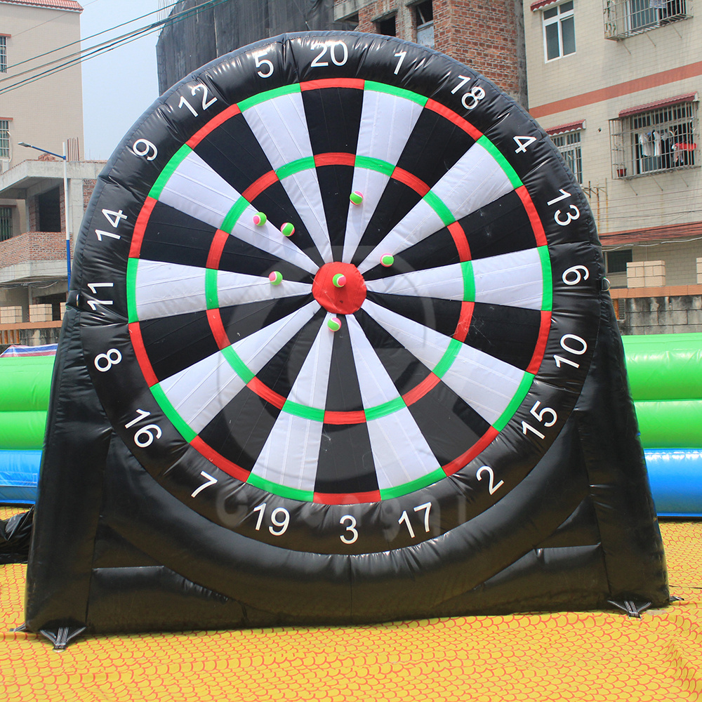 FOOTDARTS inflatable dartboard soccer game foot dart board carnival games big inflatable football darts for sale