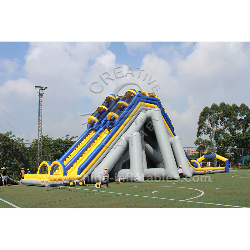 Factory price inflatable water slide  commercial double lane giant water slide for adult