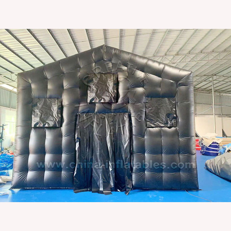 Black Blow Up Tent Outdoor Nightclub Inflatable Party Inflatable Tents For Event