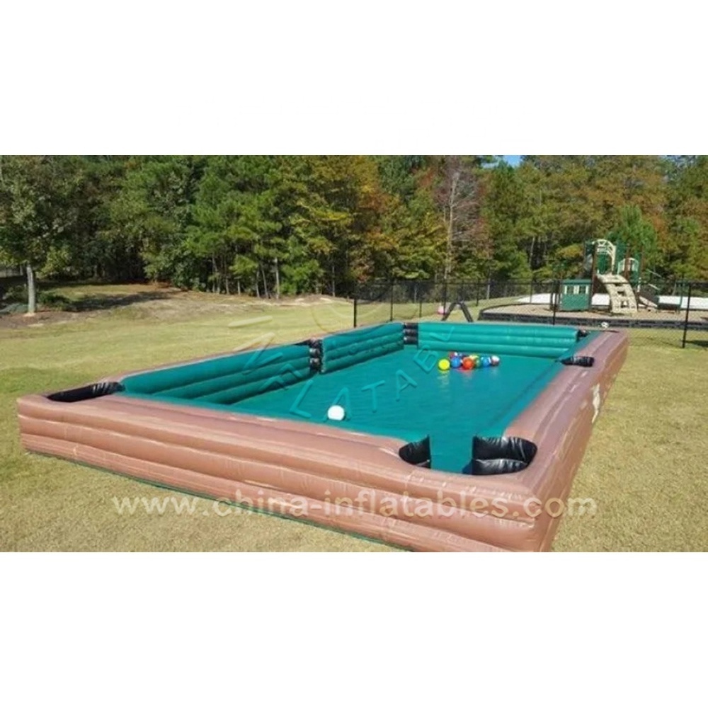 Commercial Inflatable Soccer Billiards Blow Up Snooker Football Pool Human Billiards Table