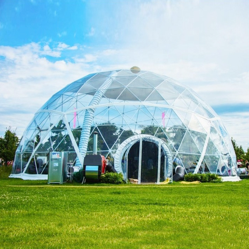 6m Diameter Small Soccer Dome Tent Glamping Hotel Dome Event Tent aluminium camping tent