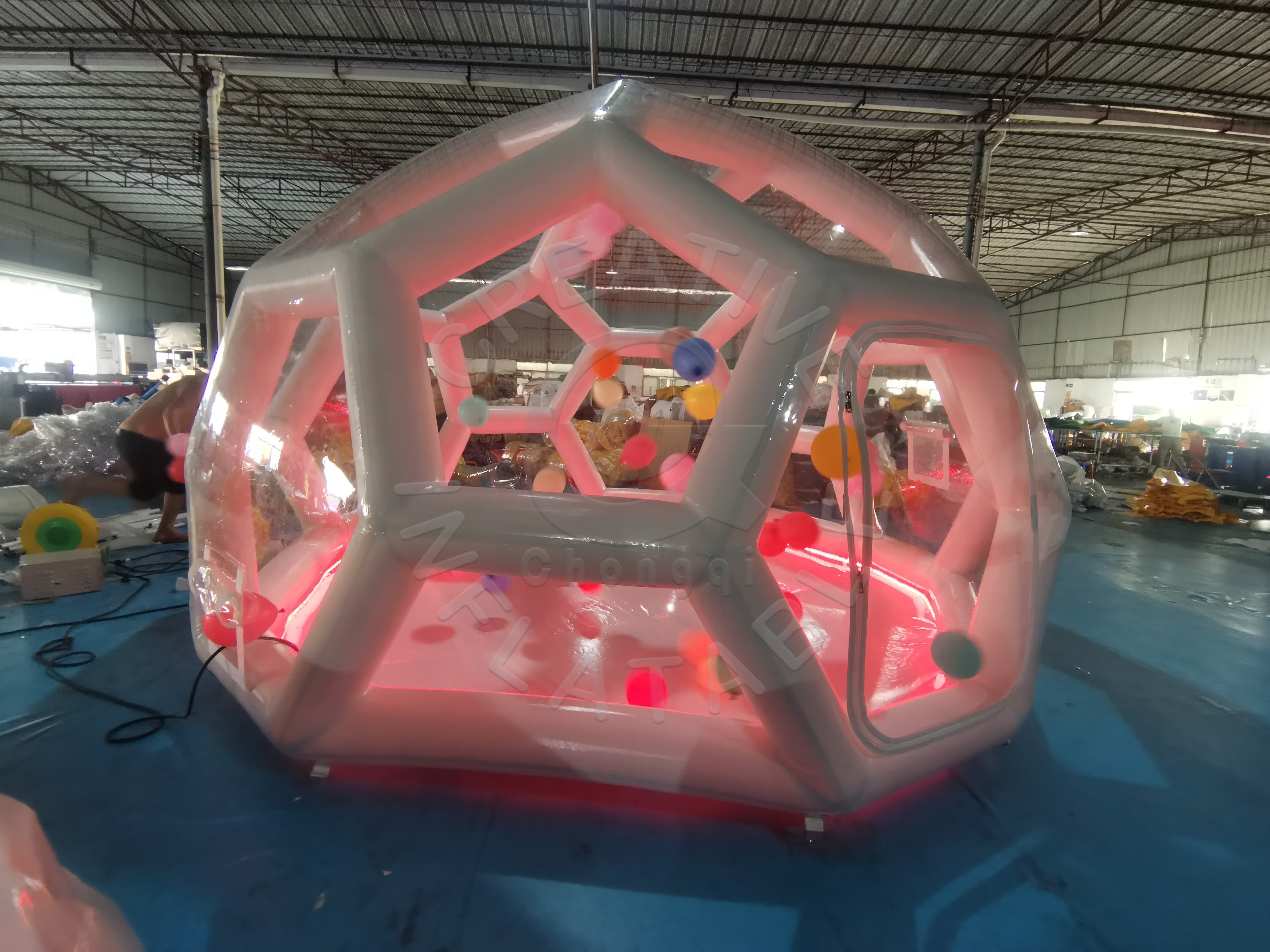 CQ Advertising Transparent Bubble Tent Wedding Party Clear Plastic Dome Inflatable Dome Balloon House