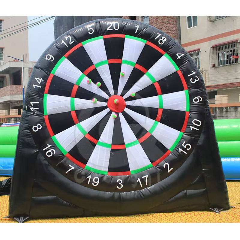 FOOTDARTS inflatable dartboard soccer game foot dart board carnival games big inflatable football darts for sale