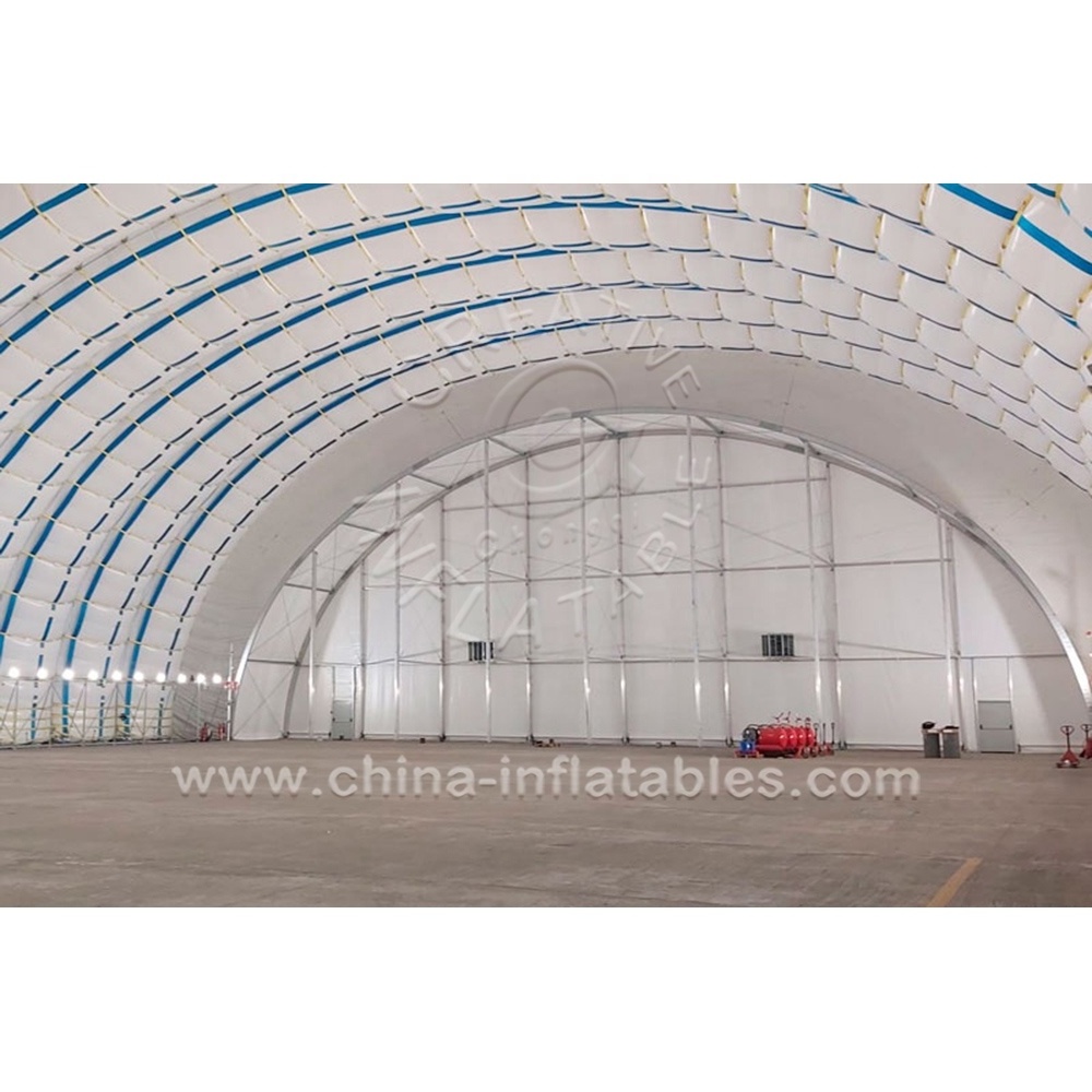 Large Strong Modular inflatable Structure Arch Hangars Inflatable Aircraft Hangar Warehouse Tent for Storage