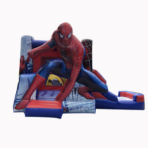 Customized Inflatable Spider-Man Bounce Slide Combo House spiderman inflatable bouncer